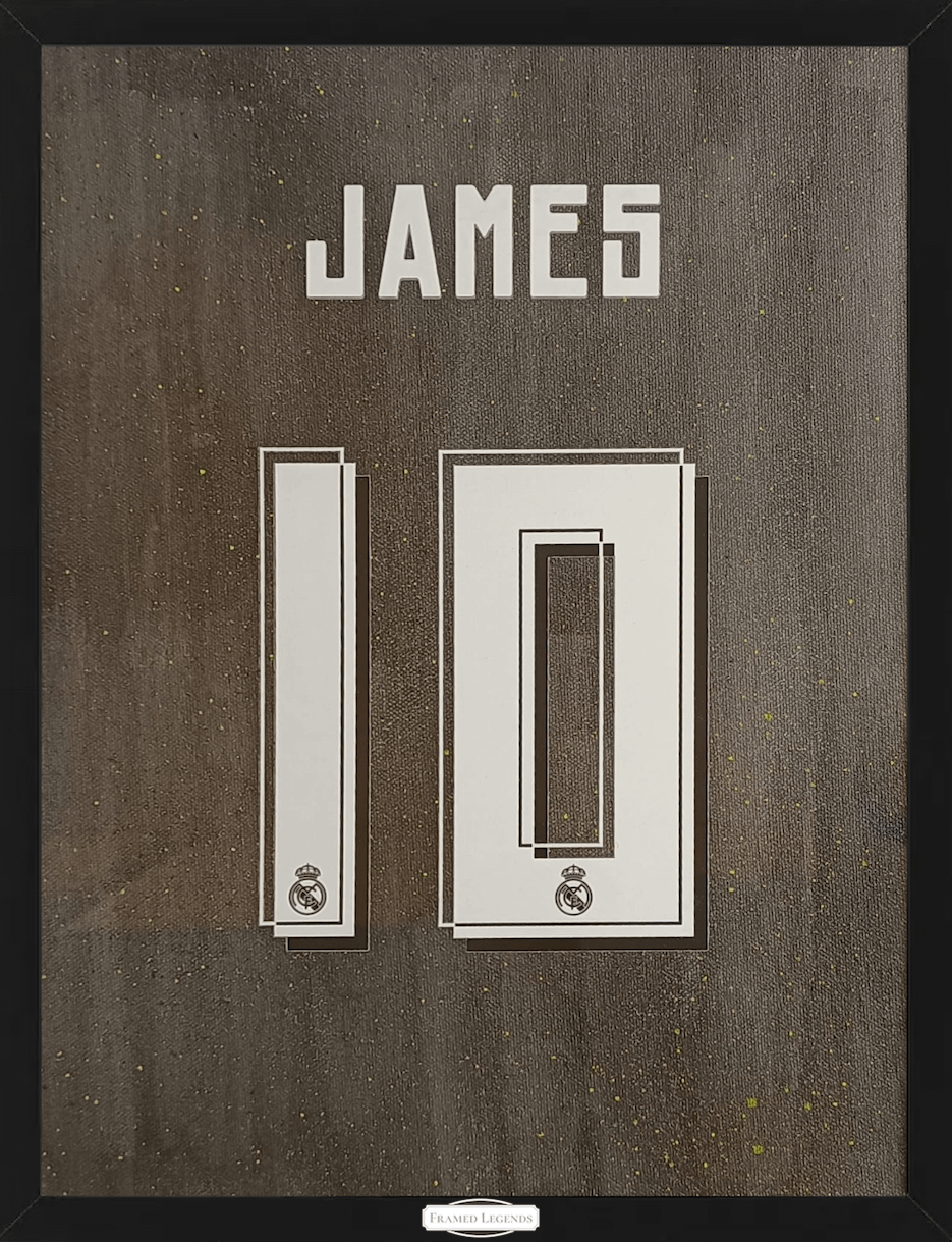 Artwork Real Madrid Football Theme James Rodríguez Limited Edition