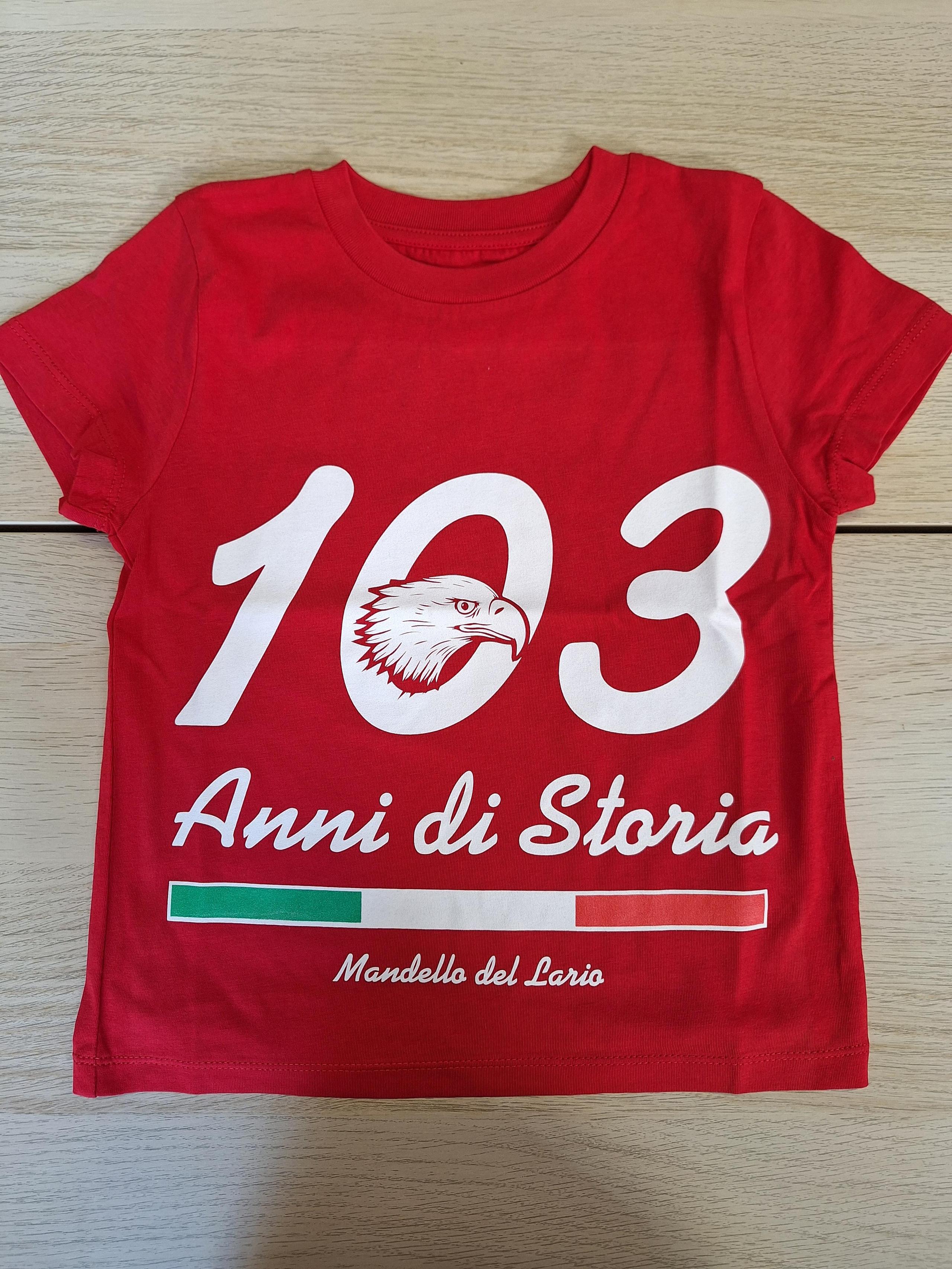 T-shirt 103 rossa bimbo