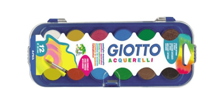 ACQUERELLI DI COLORI ASSORTITI IN CONFEZIONE DA 12 PZ