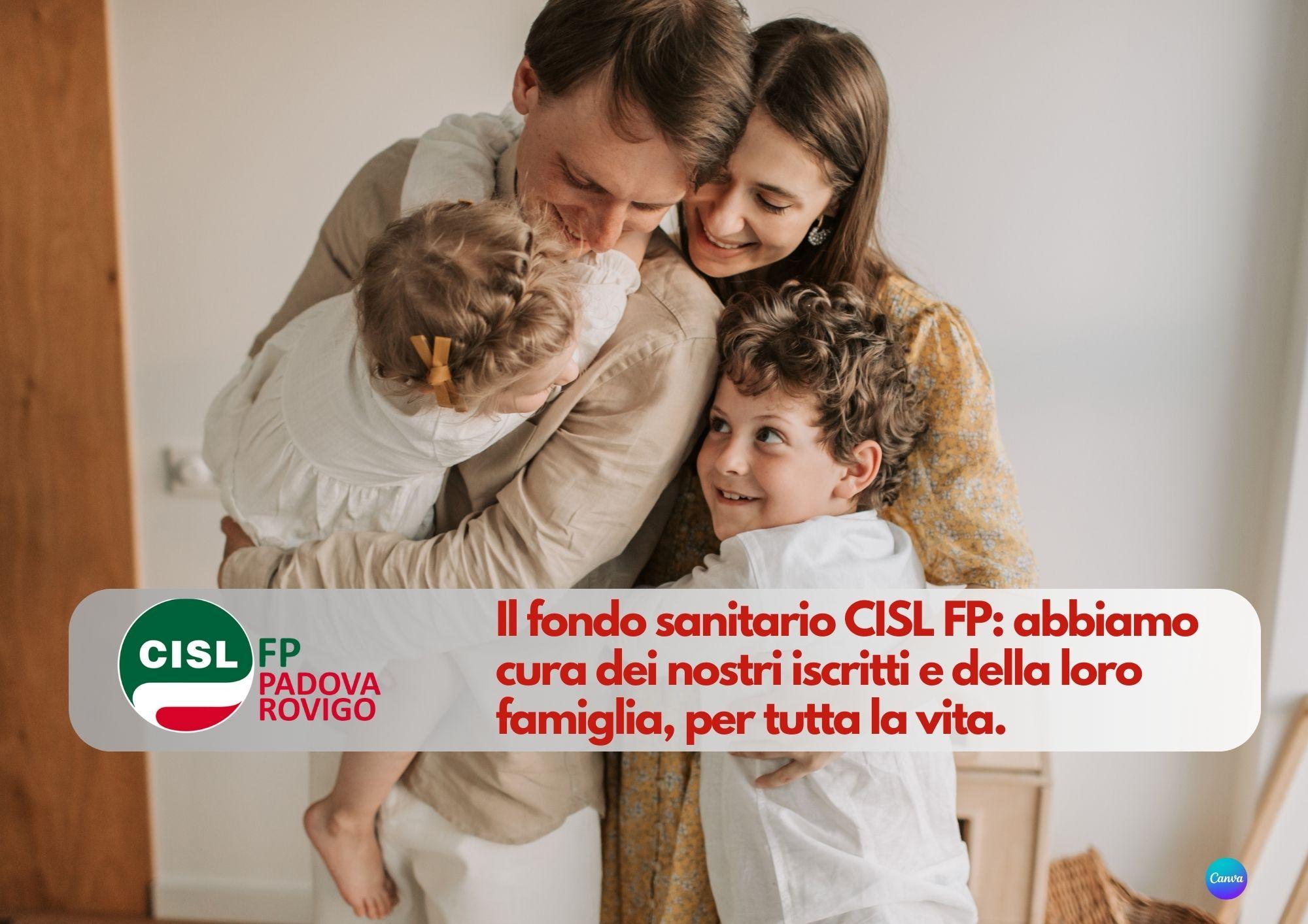 CISL FP Padova Rovigo. Nasce il Fondo Sanitario CISL FP. Anche con patologie pregresse, per tutta la vita