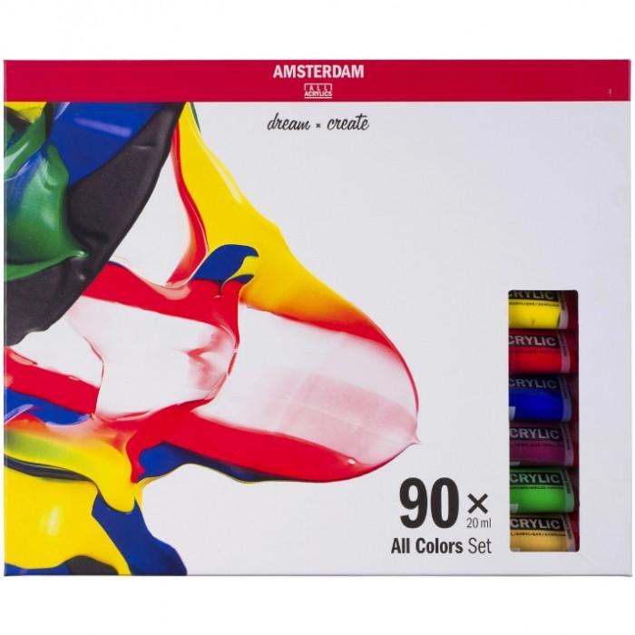 AMSTERDAM STANDARD SERIES - 90x20ml set di colori acrilici Royal Talens