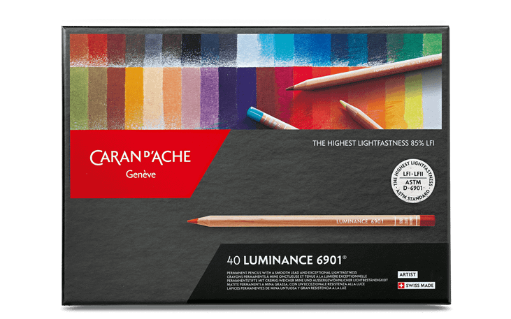 CARAN D'ACHE Genève - Luminance 6901 - Set 40 matite colorate permanenti