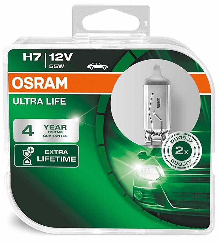 Lampade OSRAM H7 ULTRA LIFE 12V 55W Duo Box
