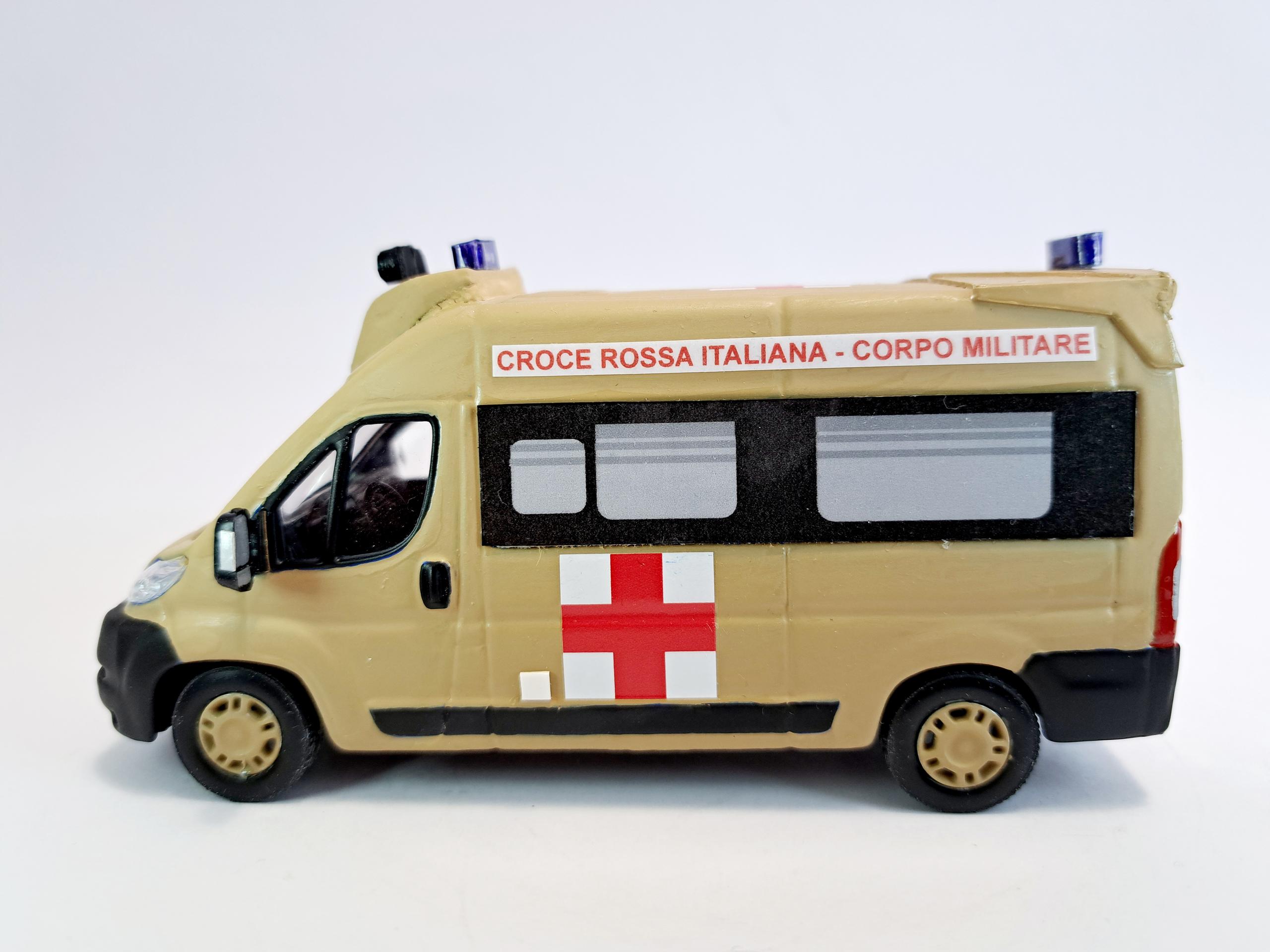 FIAT DUCATO X250 AMBULANZA CROCE ROSSA ITALIANA CORPO MILITARE