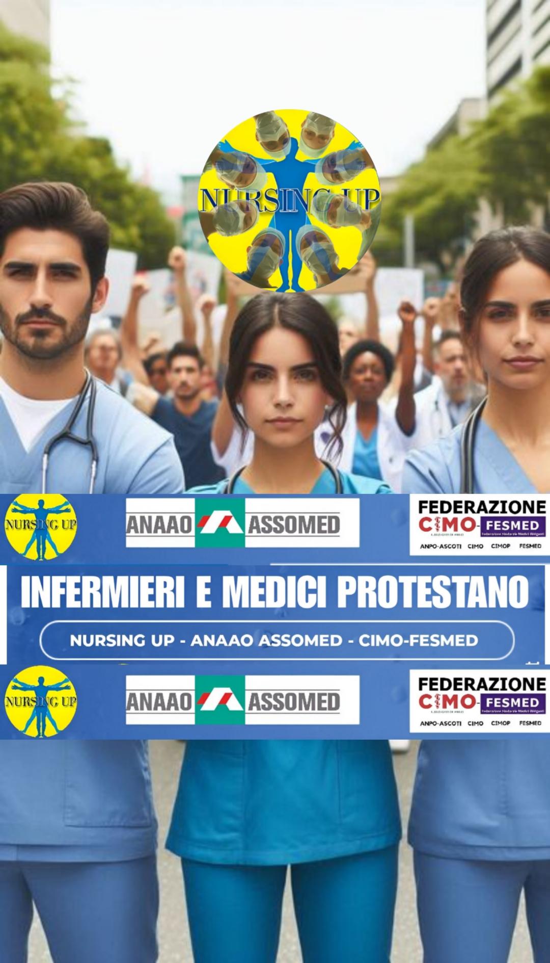 Infermieri e medici uniti, inizia la protesta. Ecco la data