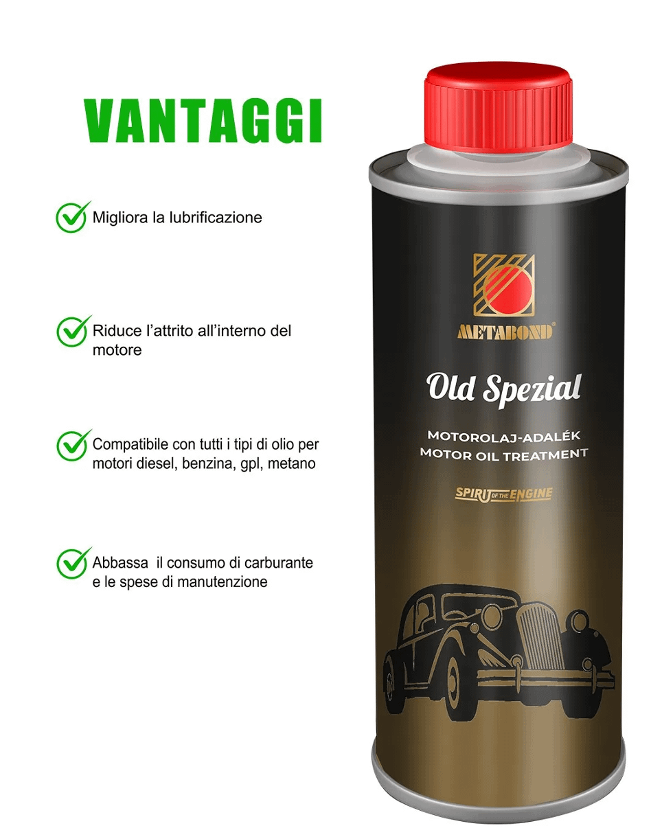 Metabond Old Spezial -Additivo olio motori usurati/alto consumo dell’olio