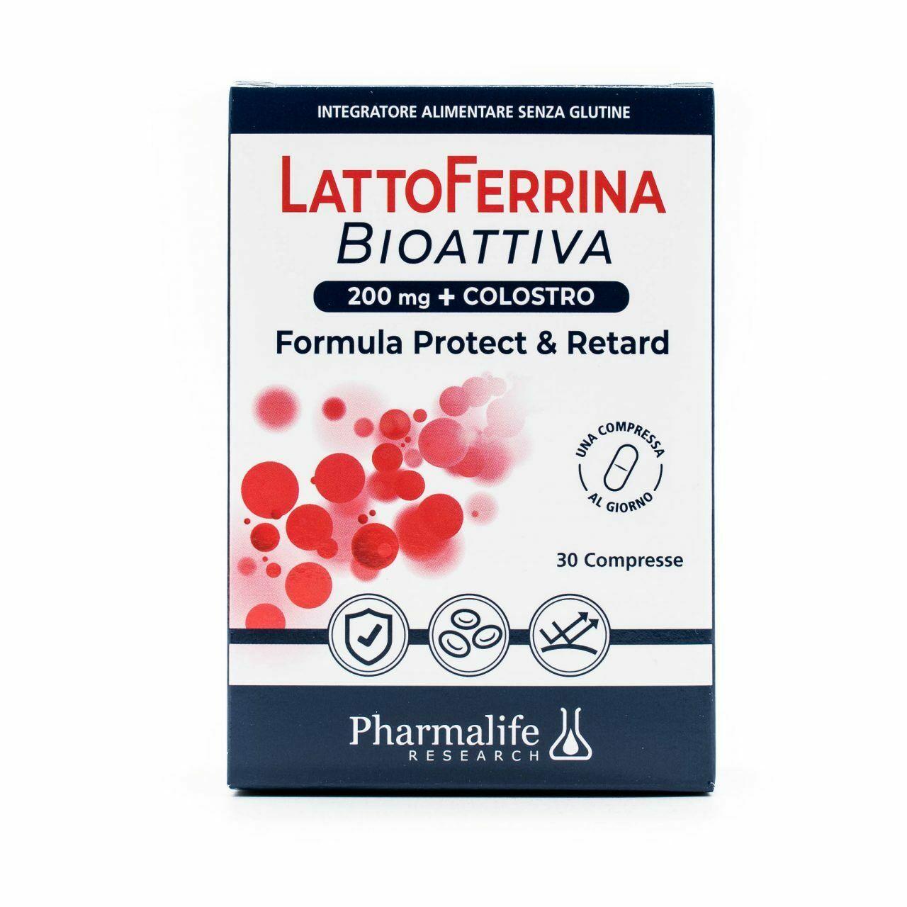 LattoFerrina Bioattiva Pharmalife da 30 Compresse + Sospensione Orale da 200 ml.