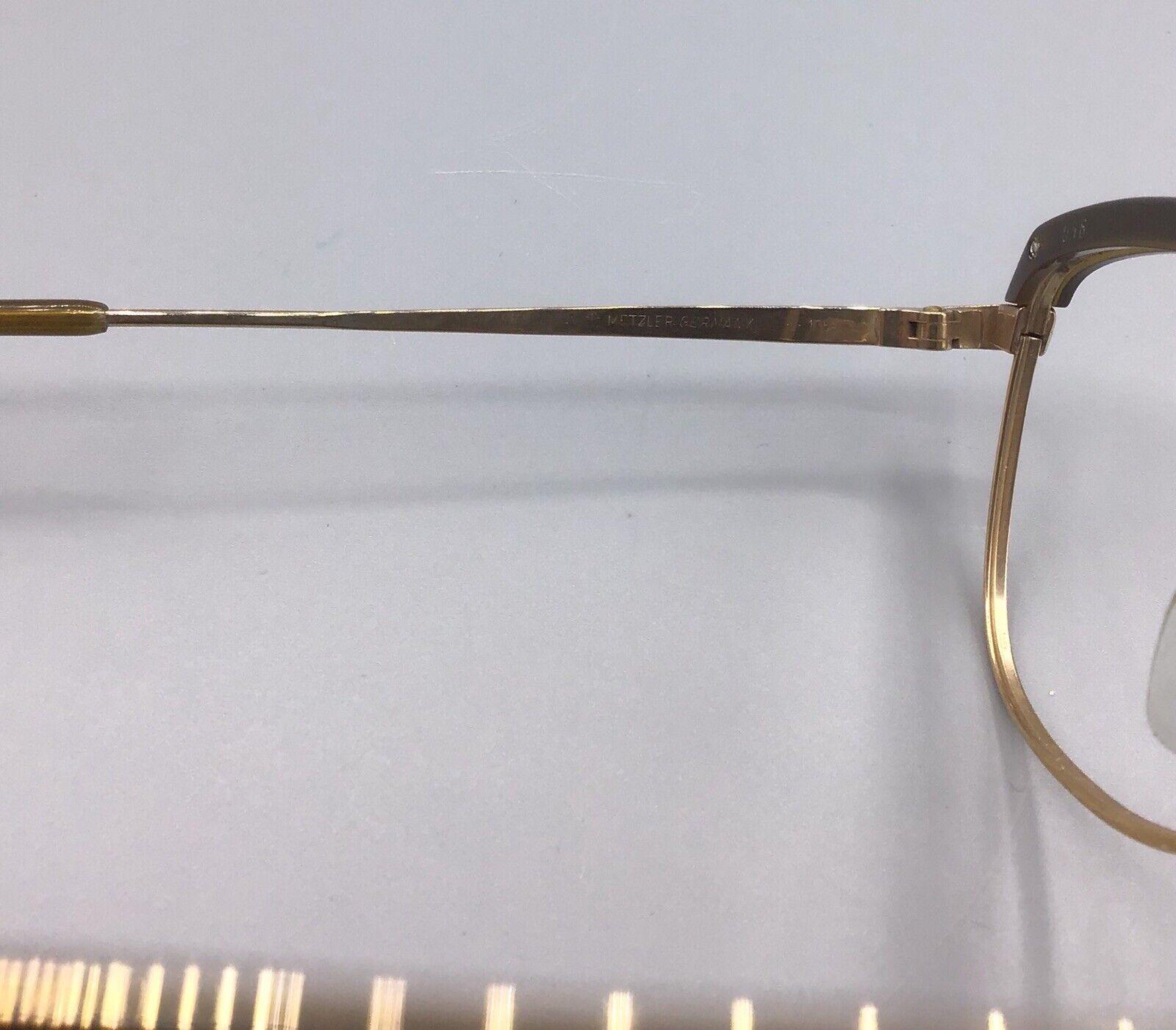 Metzler Germany brillen occhiale eyewear frame brillen lunettes 7160 model gold bdf