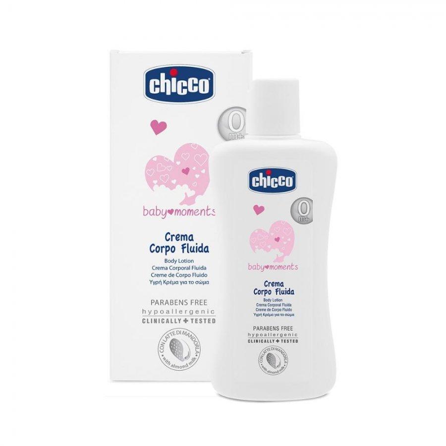 CHICCO COSMETICI BABY MOMENTS CREMA CORPO 200ML - CREMA CORPO FLUIDA SENZA PARABENI