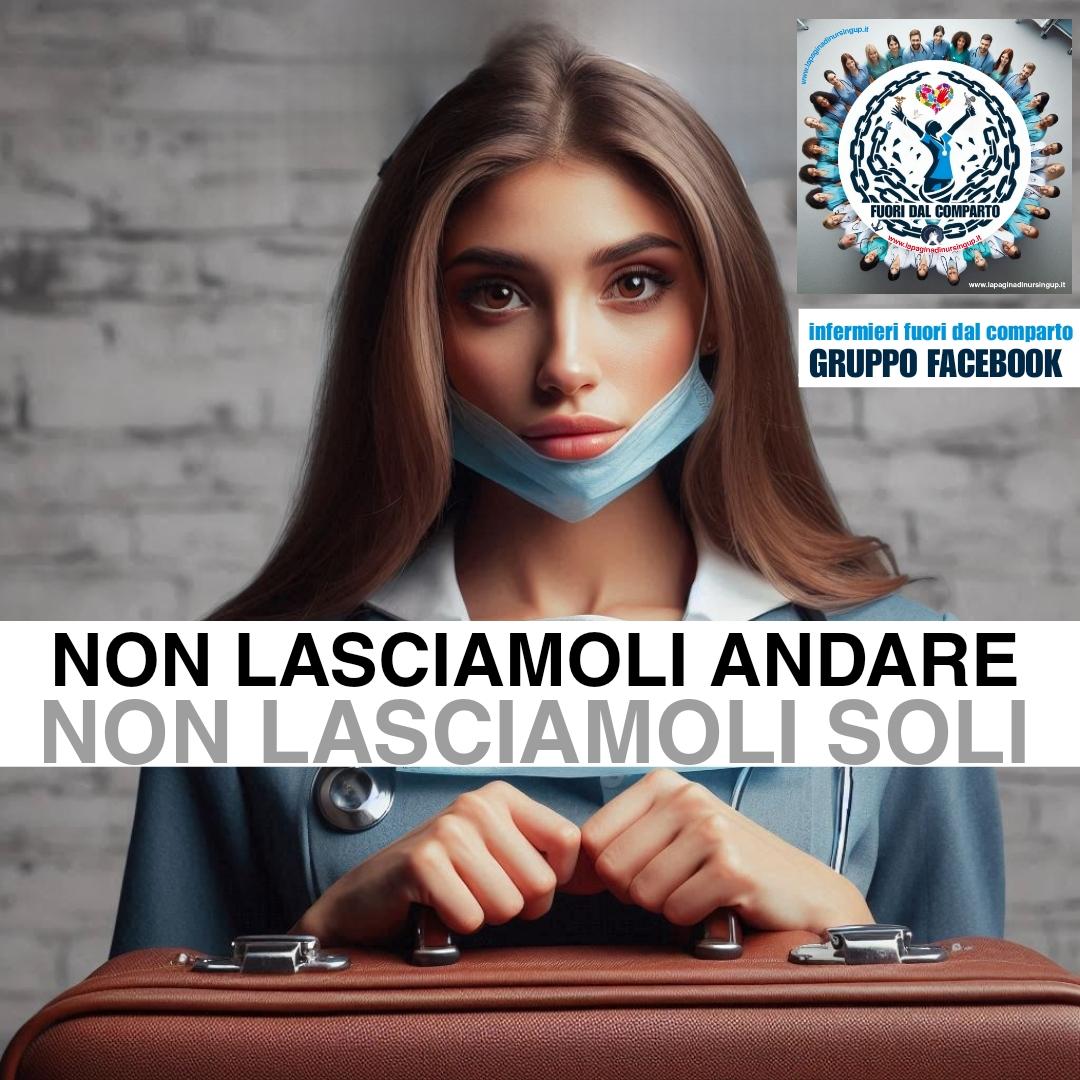 "Roma, 21 ottobre: Infermieri senza bandiere per consegnare le loro richieste al Ministro"