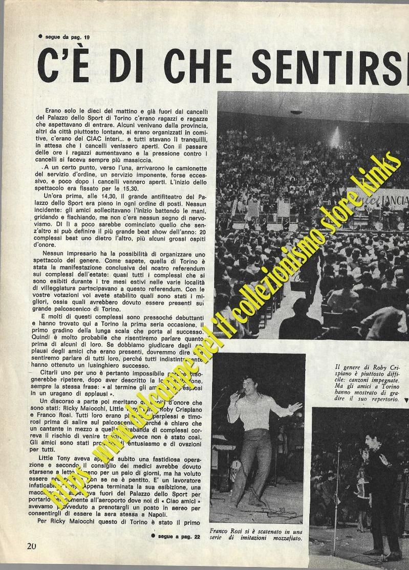 067> 5 Pagine < TORINO Raduno di CIAO AMICI 1° OTTOBRE 1966 > Documento Storico per i BEAT !