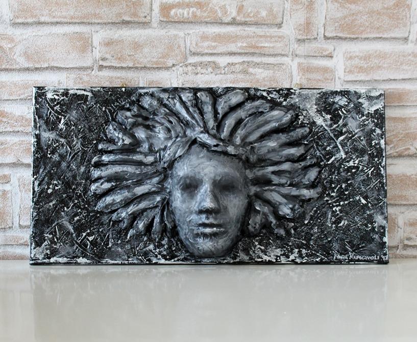 Medusa Dipinto Cemento/Painting Cement