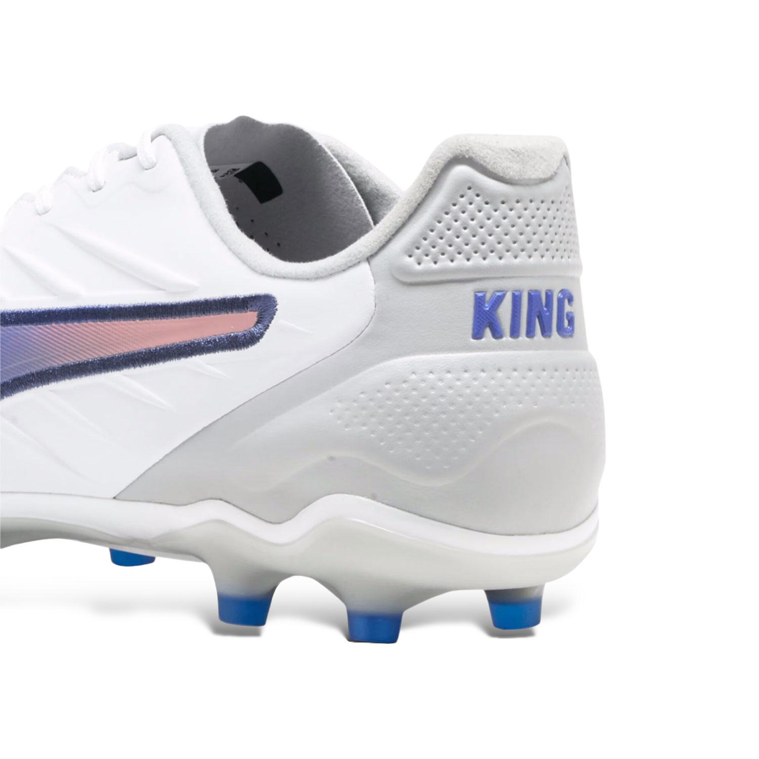 Puma King Pro FG/AG White Azul