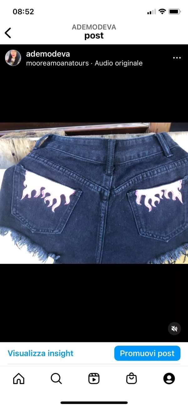 Shorts customers fiamme