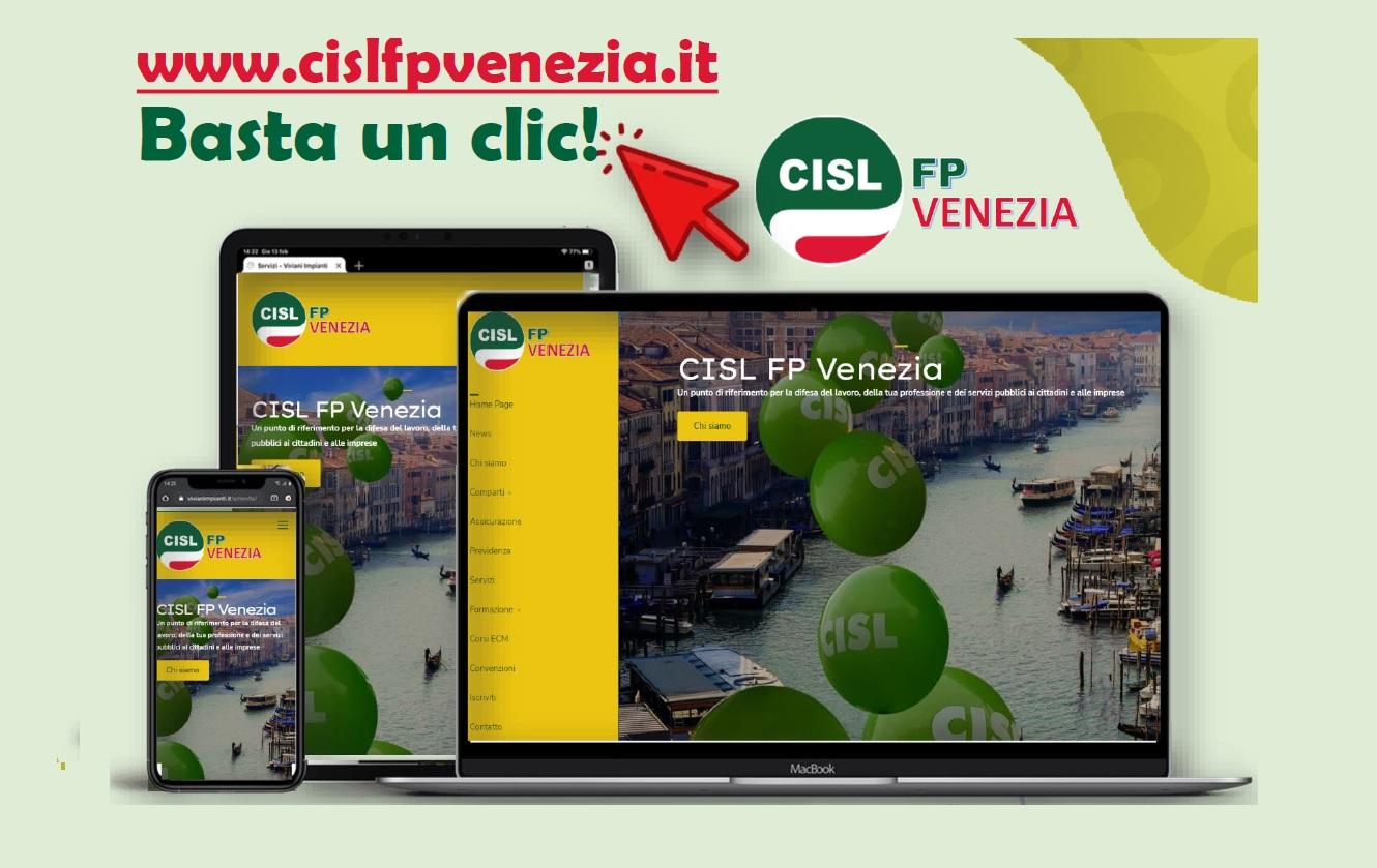 CISL FP Venezia. Notizie, servizi, informazioni utili, convenzioni. Basta un solo clic! www.cislfpvenezia.it