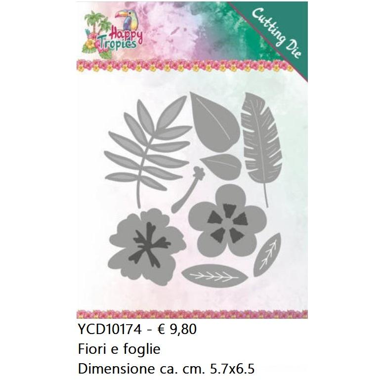 Fustelle Foglie - YCD10174 Fiori e foglie