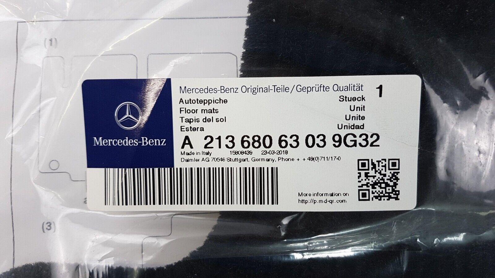Set tappetini posteriori reps originale Mercedes-Benz Classe E W213 (A21368063039G32)