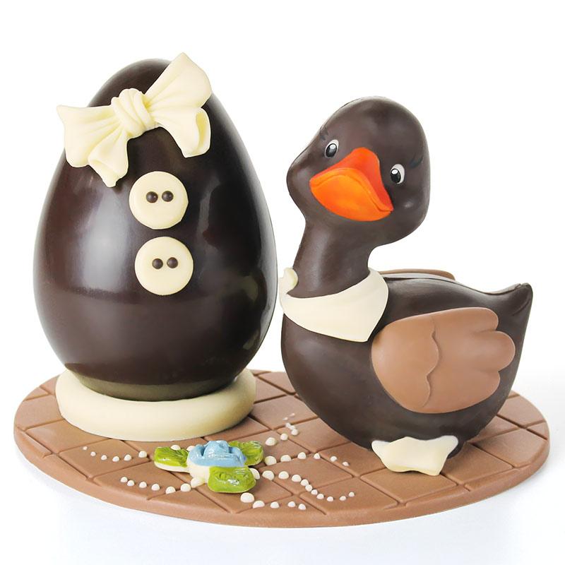 Composizione di cioccolato “Anatroccolo e Uovo di Pasqua” 16