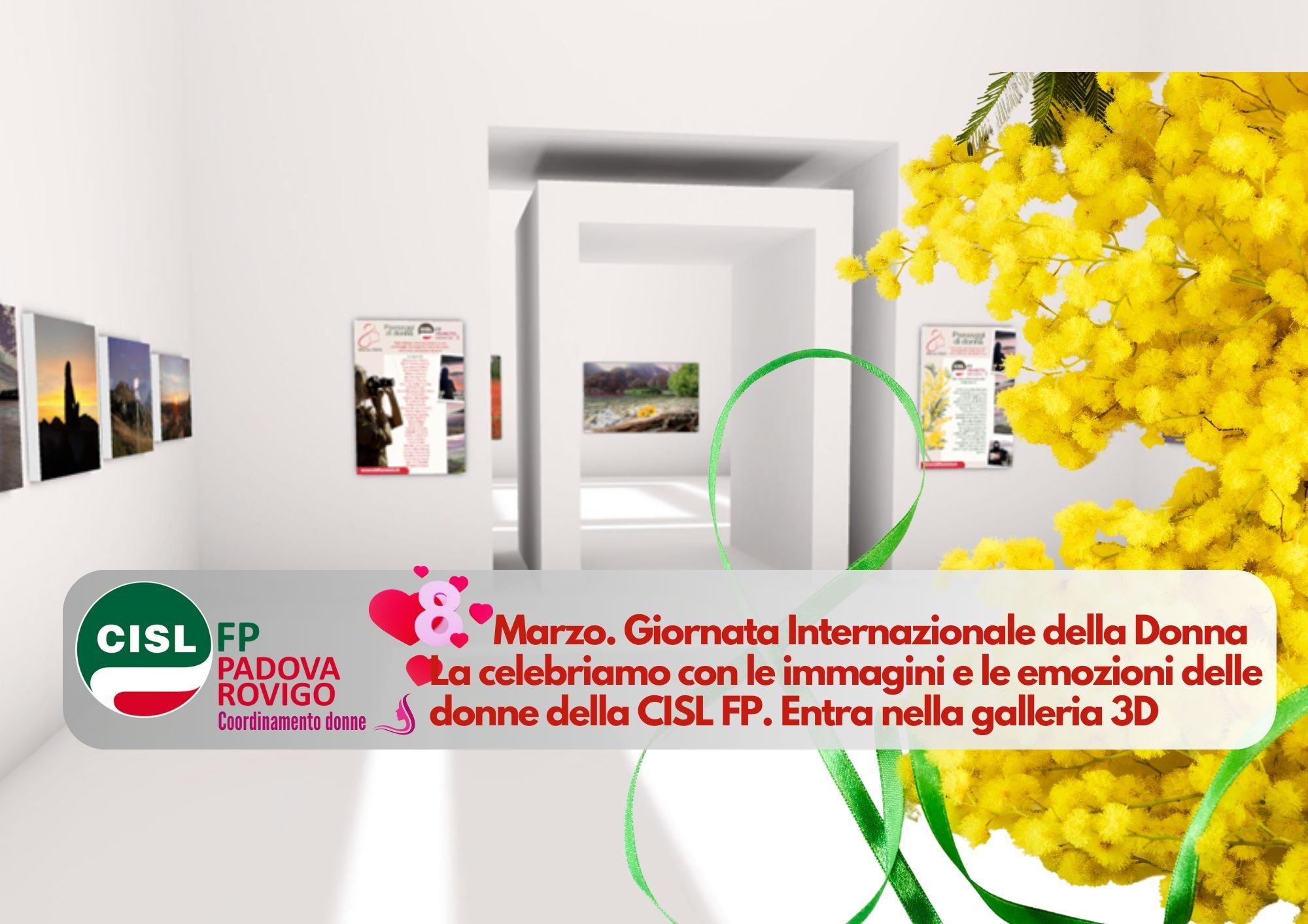 CISL FP Padova Rovigo. 8 Marzo Giornata Internazionale della Donna. La celebriamo con "Paesaggi di donna"
