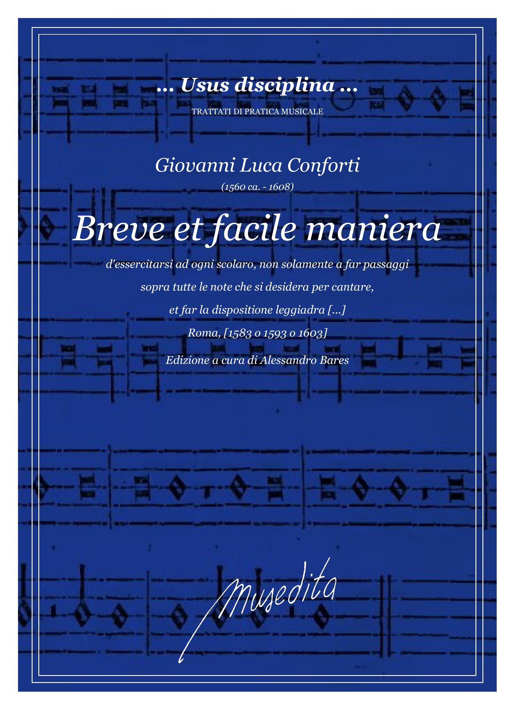 G.L.Conforti: Breve et facile maniera d'esercitarsi ad ogni scolaro, non solamente a far passaggi so