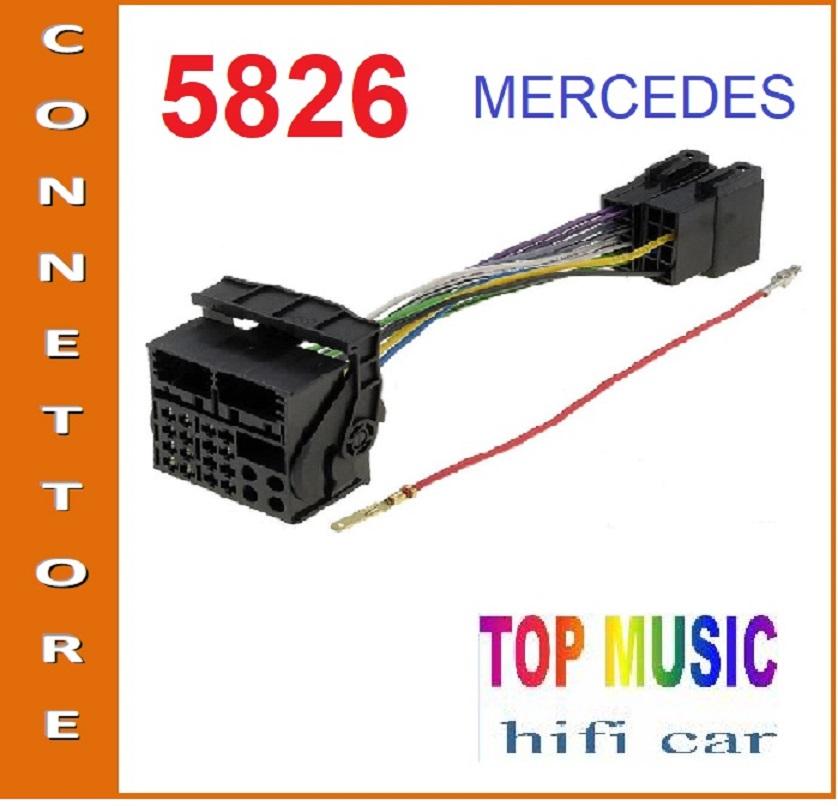 5826 - MERCEDES VIANO (639-447)dal 2006 -CONNETTORE PER MONTAGGIO AUTORADIO ORIGINALI