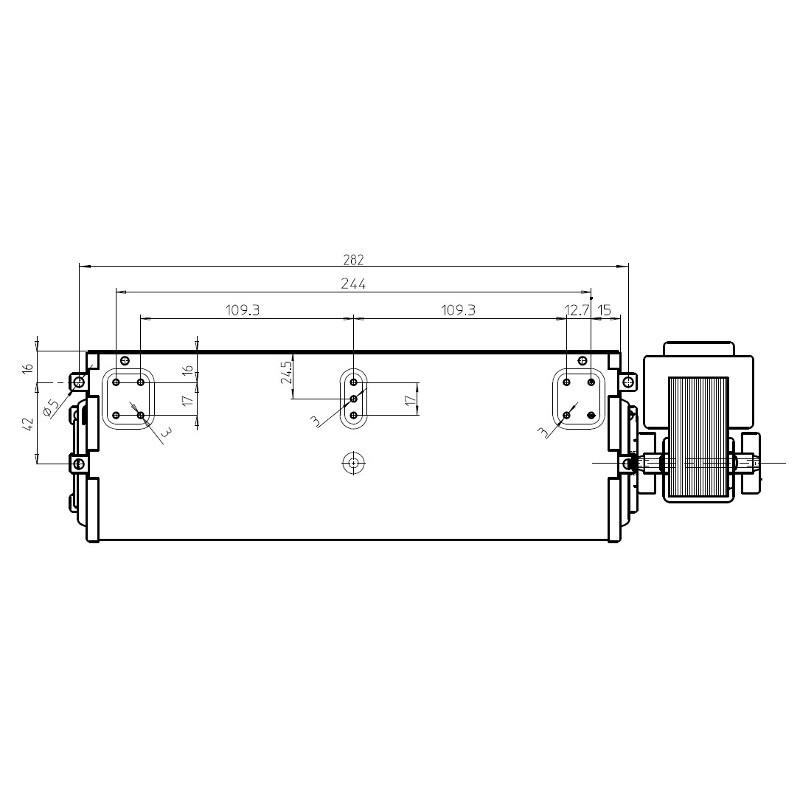 14706032 Ventola tangenziale FERGAS Lunghezza totale: 354 mm