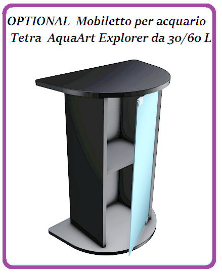 HOBBY... ACQUARIOFILIA... Mobiletto per acquari TETRA  Explorer Line,  30/60 L