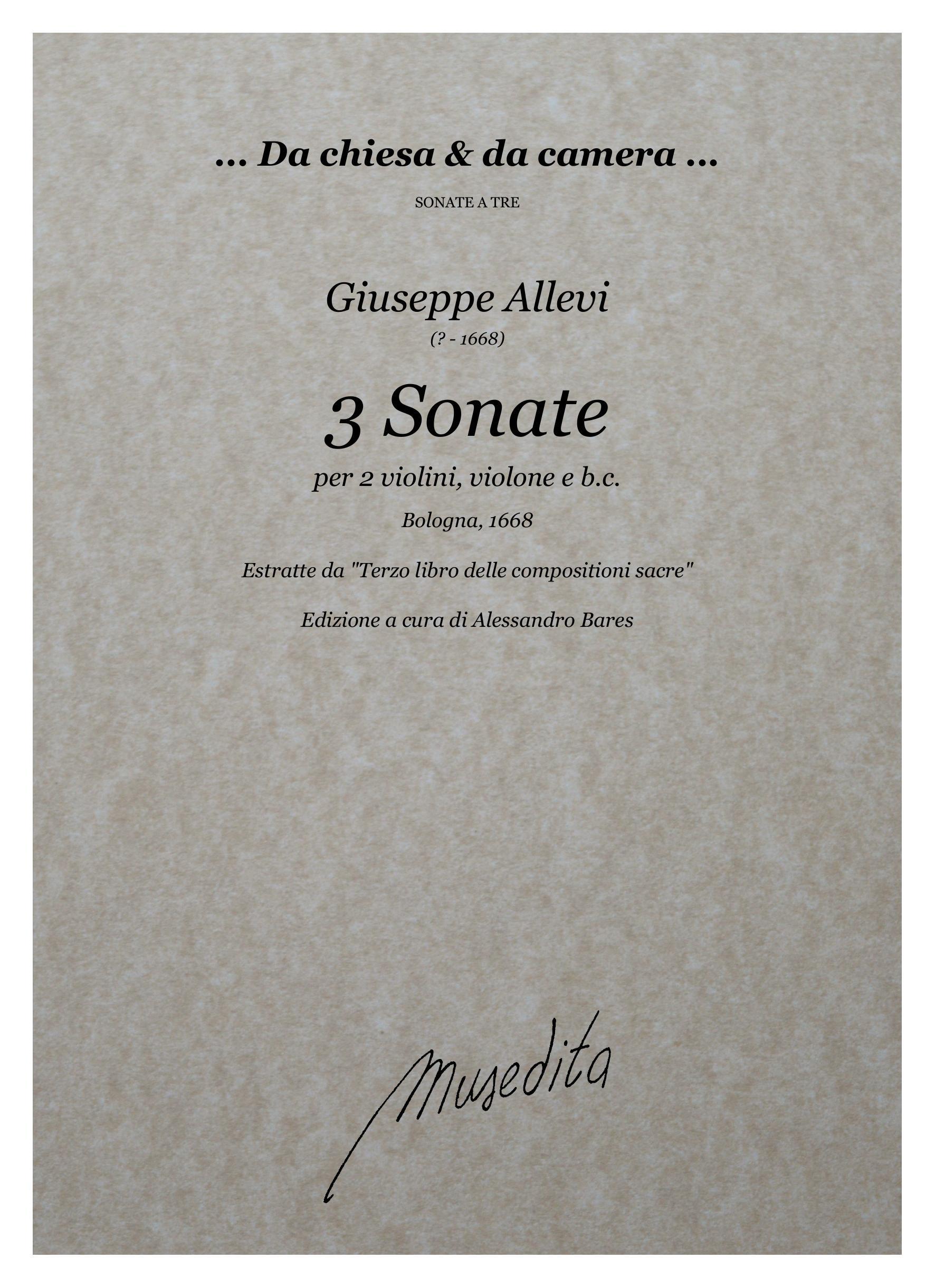 G.Allevi: 3 Sonate (Venezia, 1668)