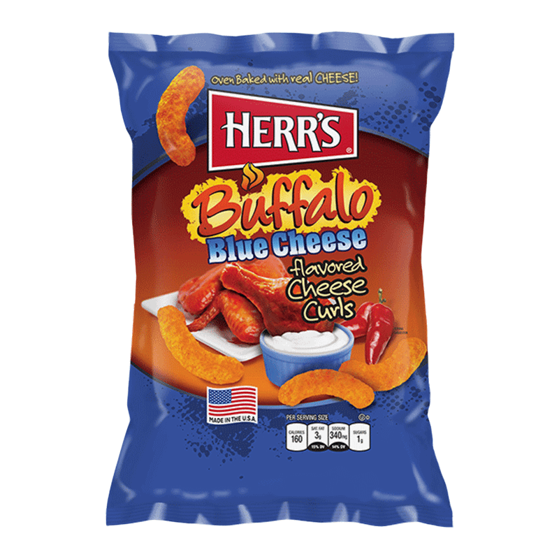 Herr’s Buffalo Blue Cheese Curls (113g)