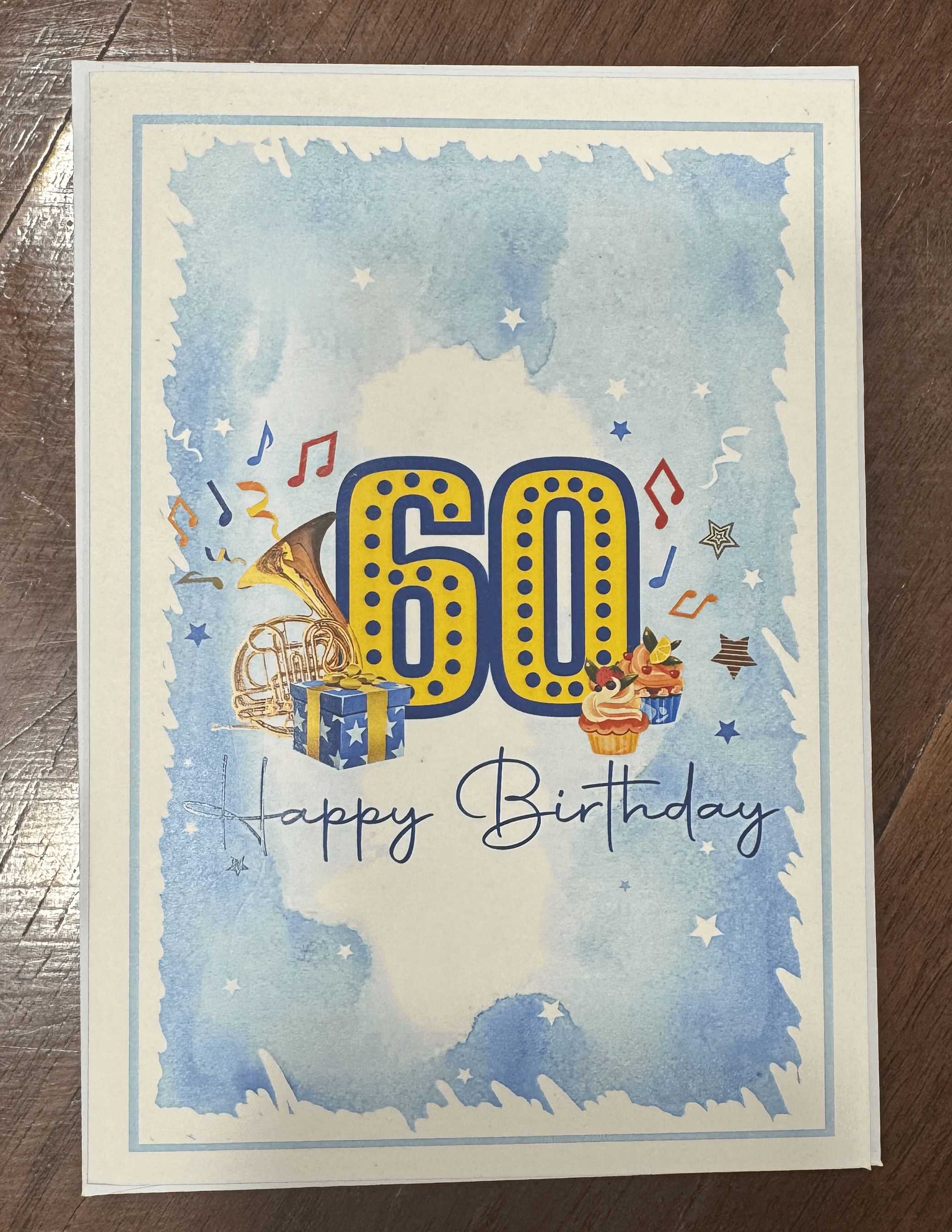 Happy Birthday 60 Pop-Up Card