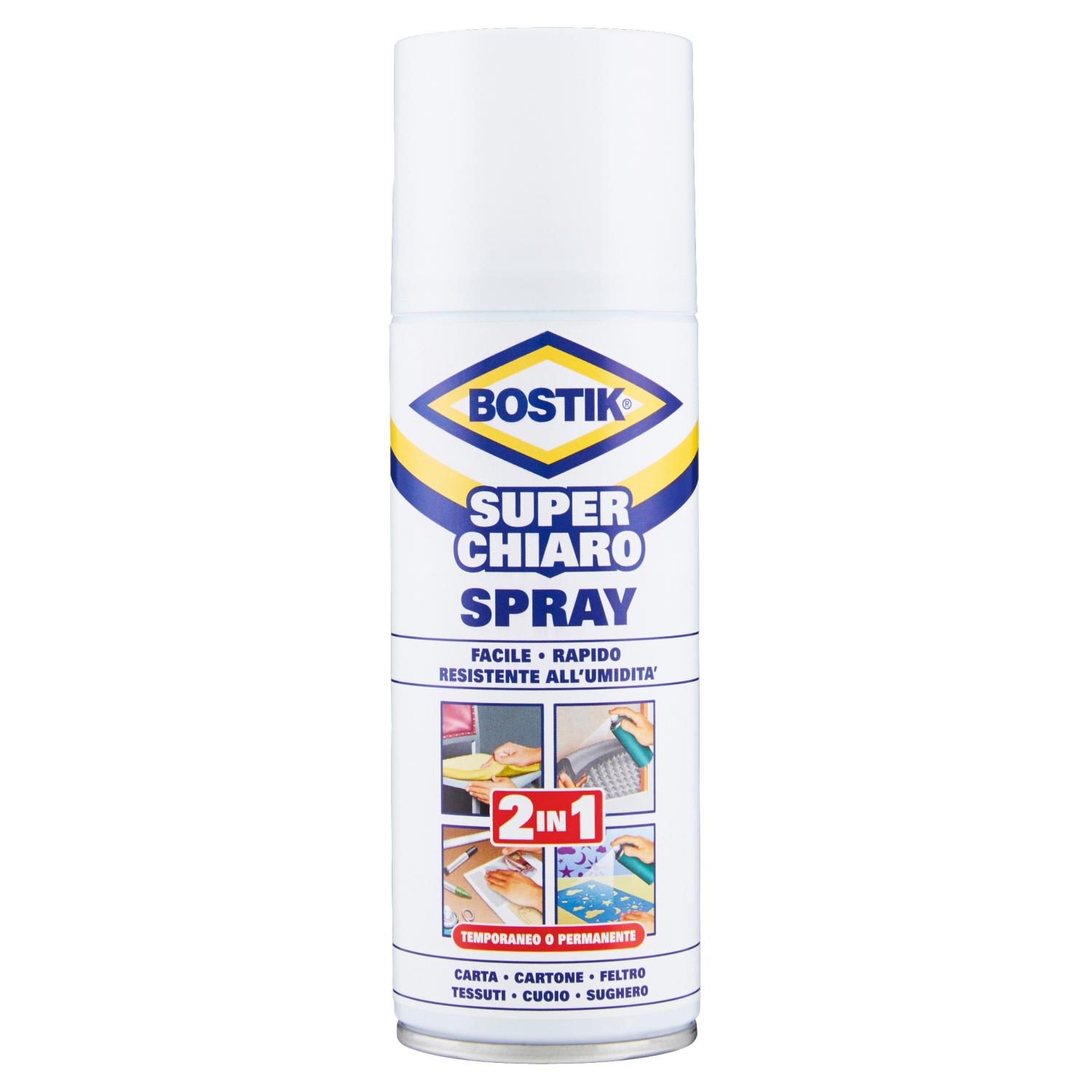 BOSTIK - Super Chiaro Spray - Colla Spray 500 ml