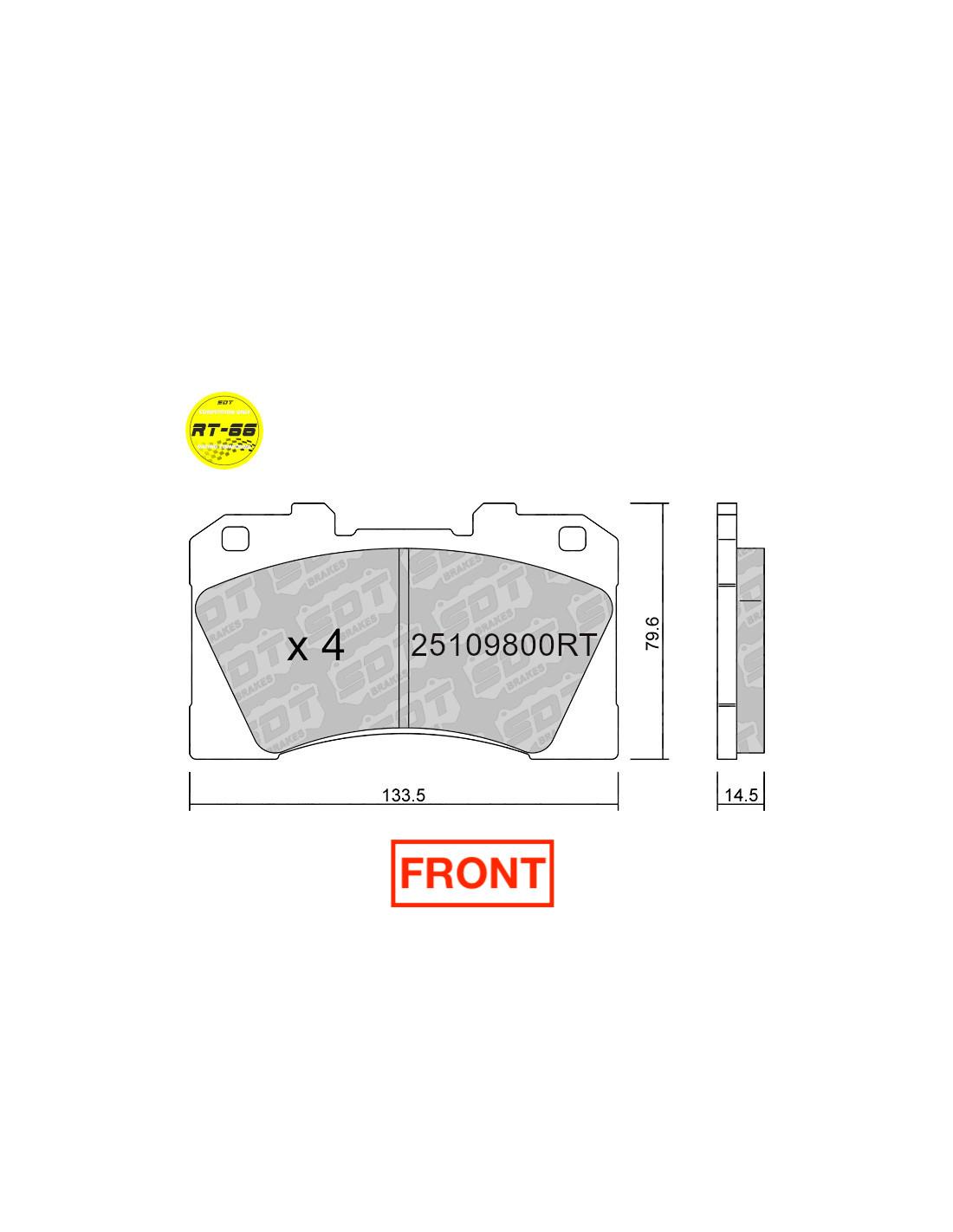 Toyota Yaris GR Front / Rear Brake Pads - SDT Brake