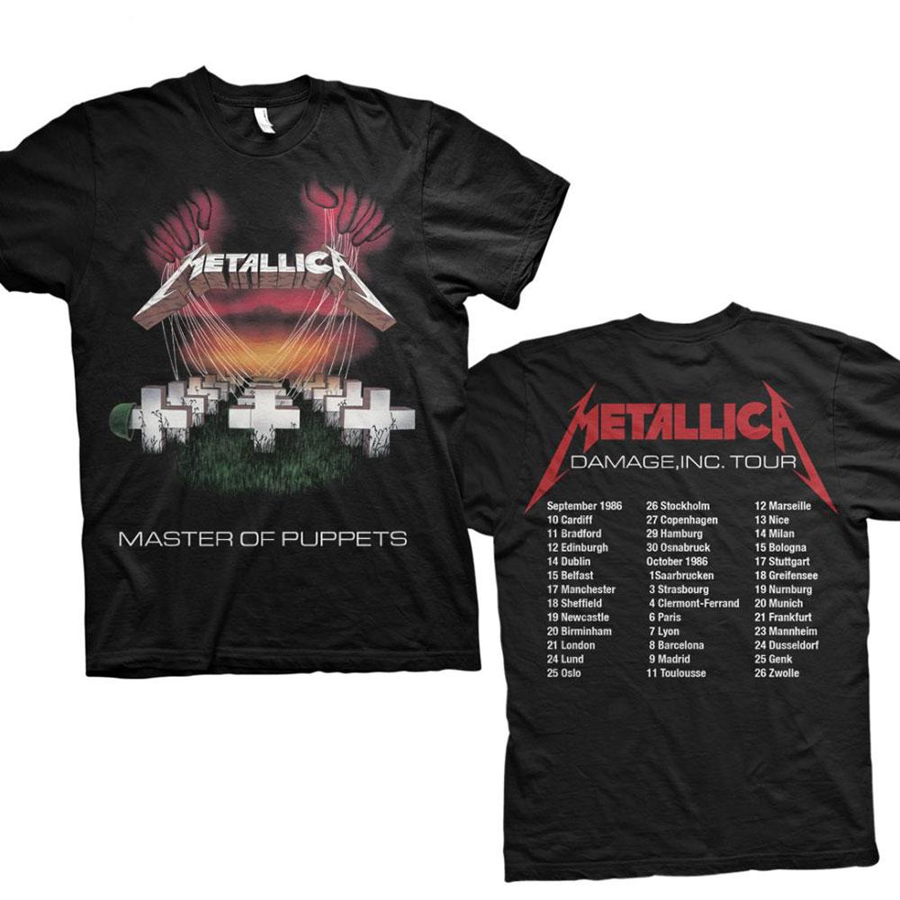 T-shirt Metallica Master of Puppets tour