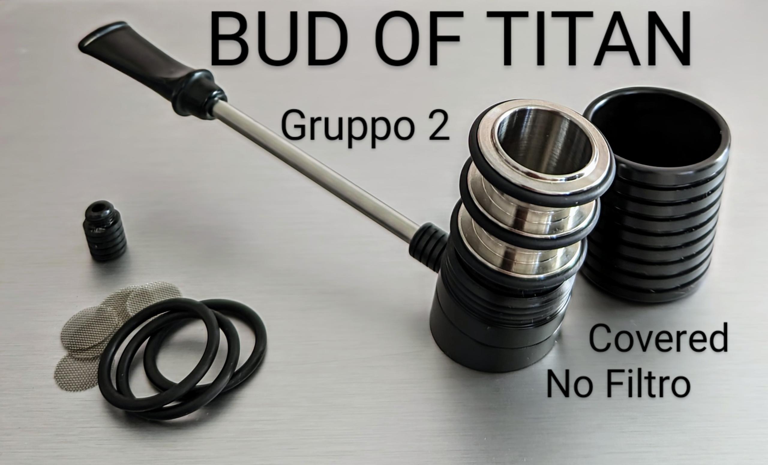Job Pipe Bud Of Titan Black Delrin cannello dritto Gruppo 2 Covered (NEW)