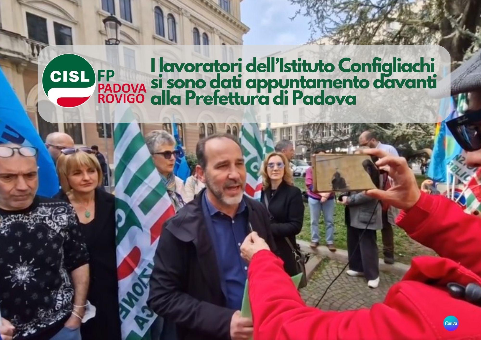 CISL FP Padova Rovigo. Istituto Configliachi in stato di agitazione. Contrari alla privatizzazione