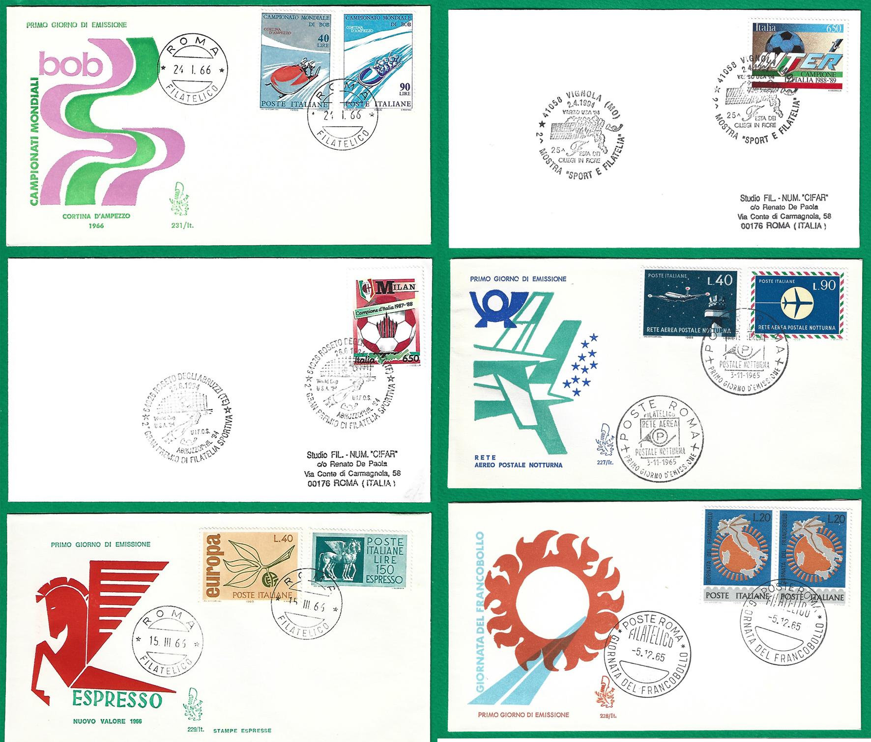 031> ITALIA : Buste FDC 1° Giorno di Emissione - Scegli a 3 Euro l'una.