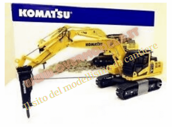 MODELLINO ESCAVATORE CINGOLATO KOMATSU PC210LC-11 With hammer drill