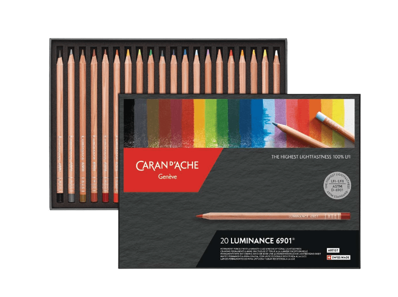 CARAN D'ACHE Genève - Luminance 6901 - Set 40 matite colorate permanenti