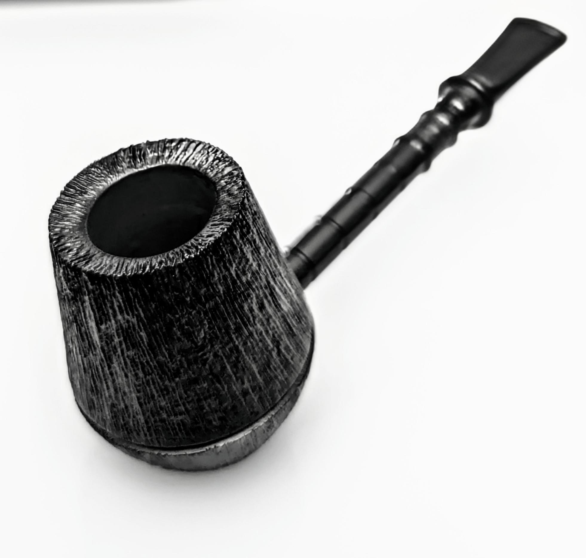 Job Pipe All Black Jetpug (Tobacco pipe in Radica 2 pipe in una)
