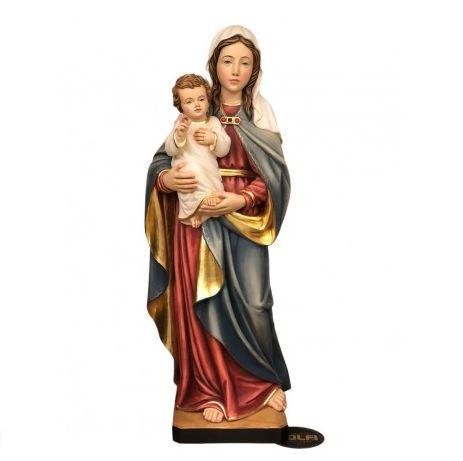 Madonna della Speranza in vetroresina - veste rossa e manto blu