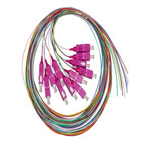 PIGTAIL FIBRA OTTICA OM4 LC 2MT SIMPLEX CONFEZIONE 12PZ COLORATI