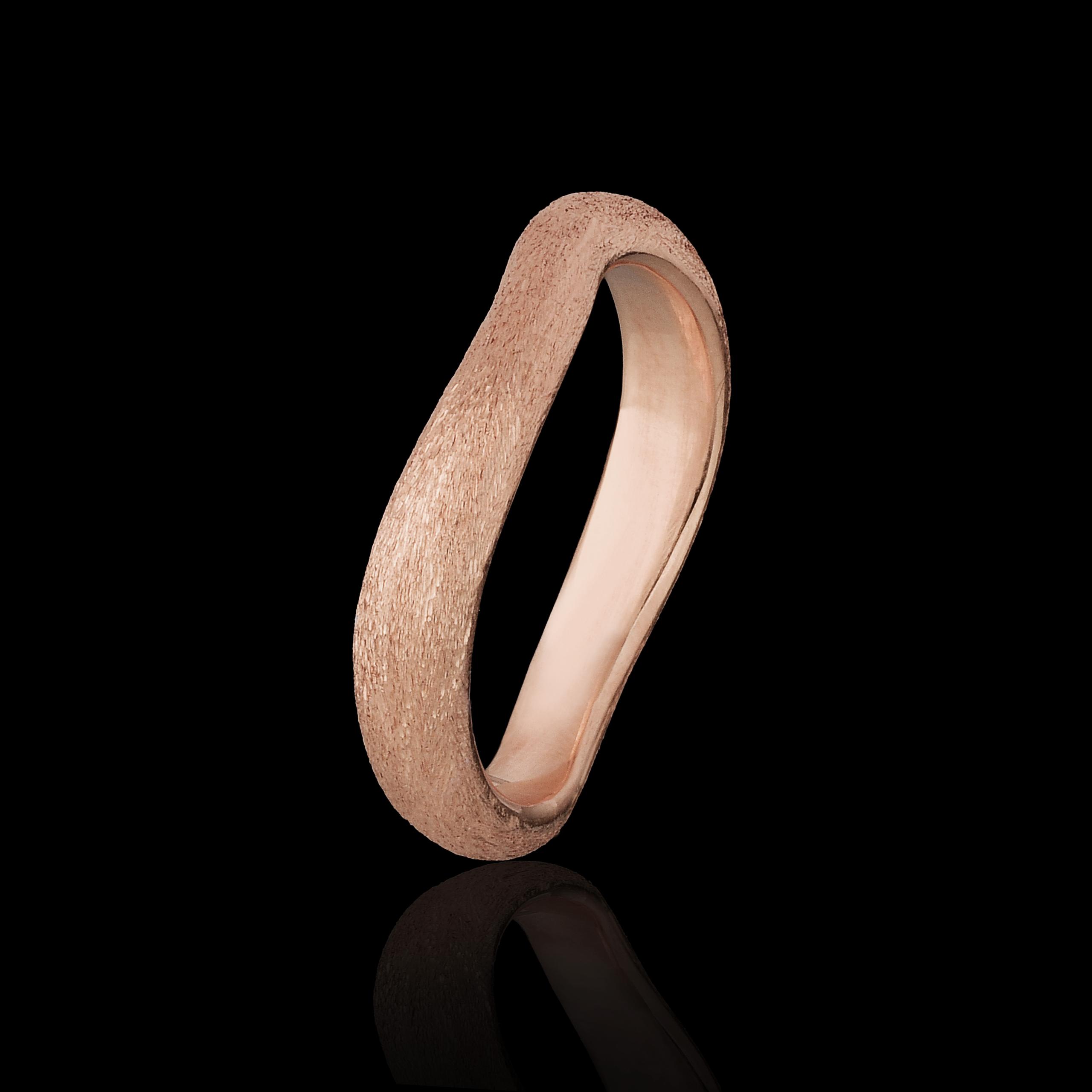 Anti-allergic rhodium-plated silver, laminated in rose gold