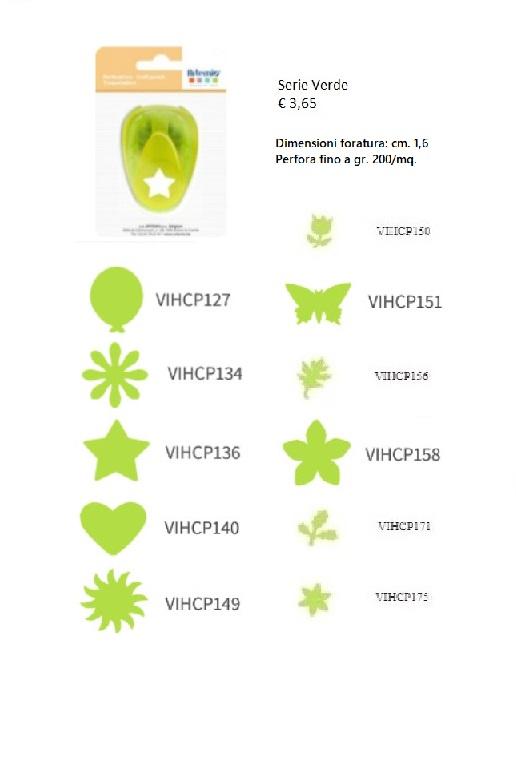 Perforatori serie verde - VIHCP100 (Dimensione foratura: cm 1,6)