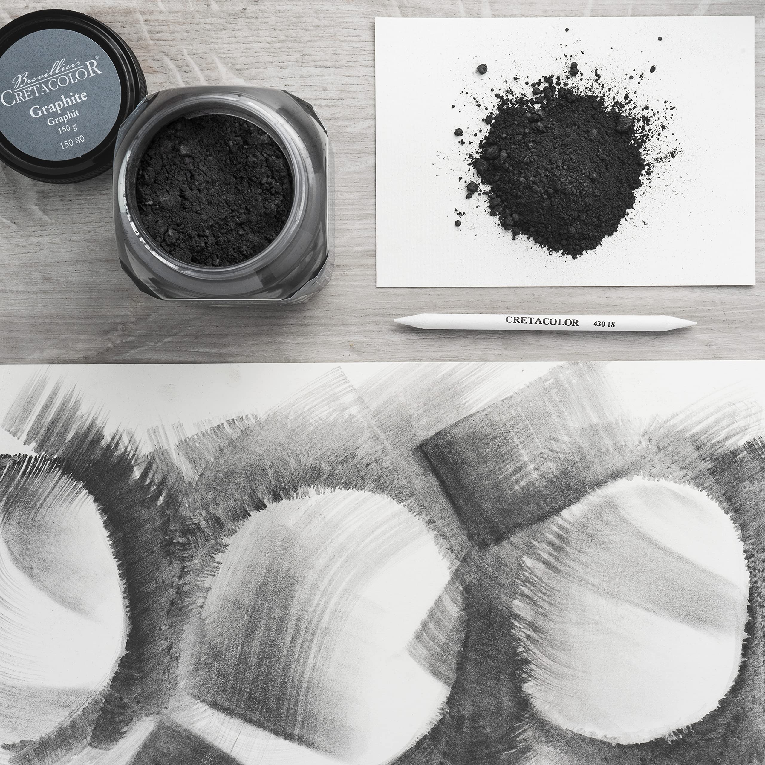 CRETACOLOR - Graphite Powder - Polvere di grafite da 150 gr