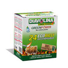 6515126-Diavolina eco-ricci accendifuoco ecologico 24 pz.