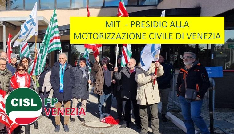 CISL FP Venezia. Funzioni Centrali. MIT: presidio unitario alla Motorizzazione di Venezia