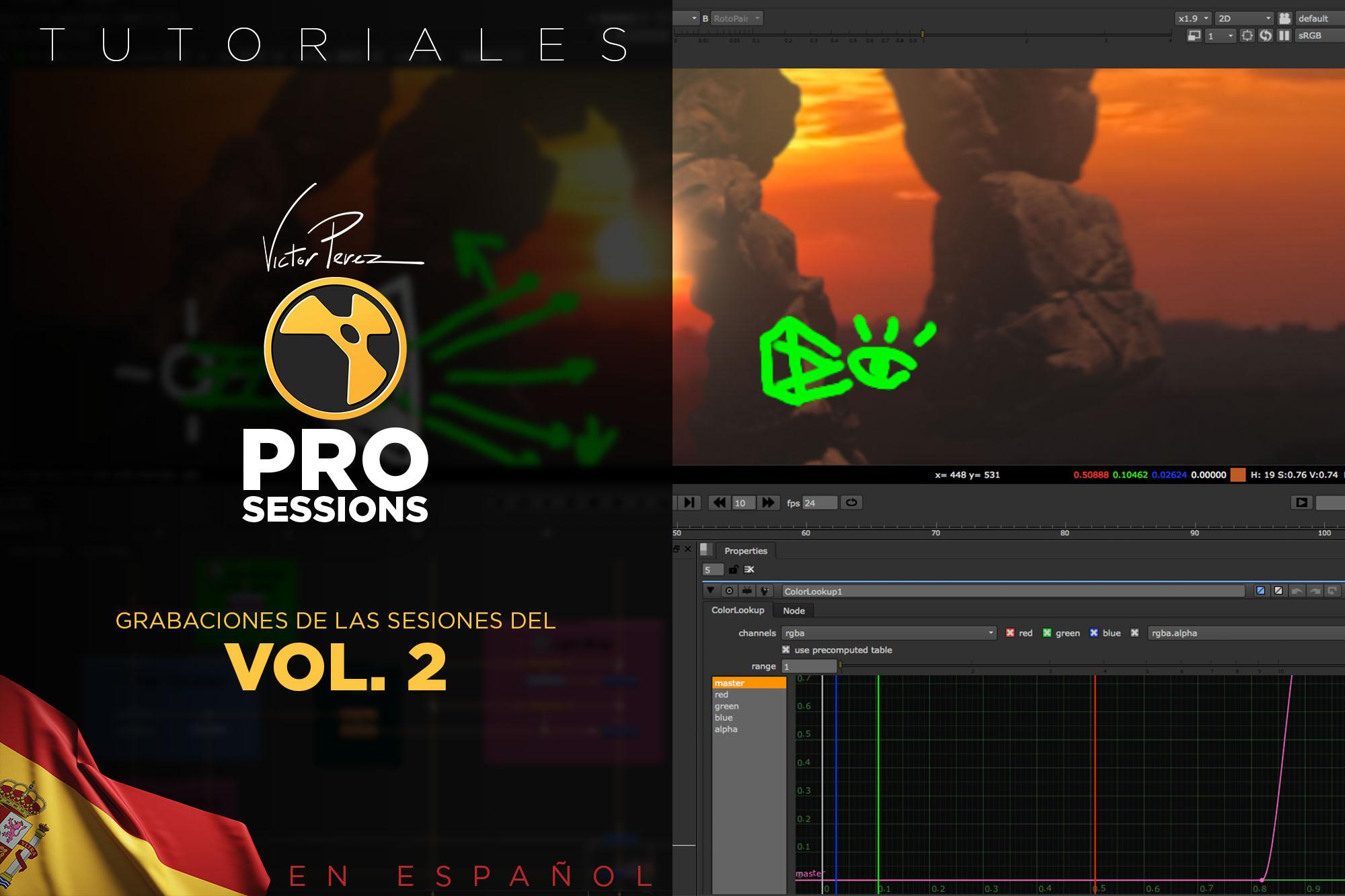 Video Tutorials: Nuke™ Compositing PRO SESSIONS en Español Vol. 2 - Grabaciones de las Sesiones
