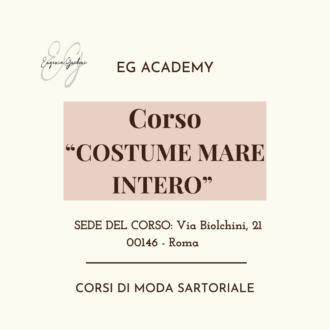 CORSO DI MODA - COSTUME MARE INTERO