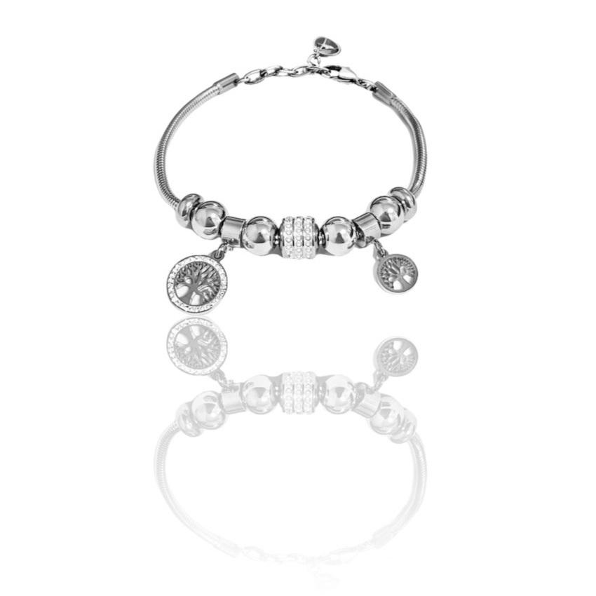 Bracciale in acciaio Albero della Vita