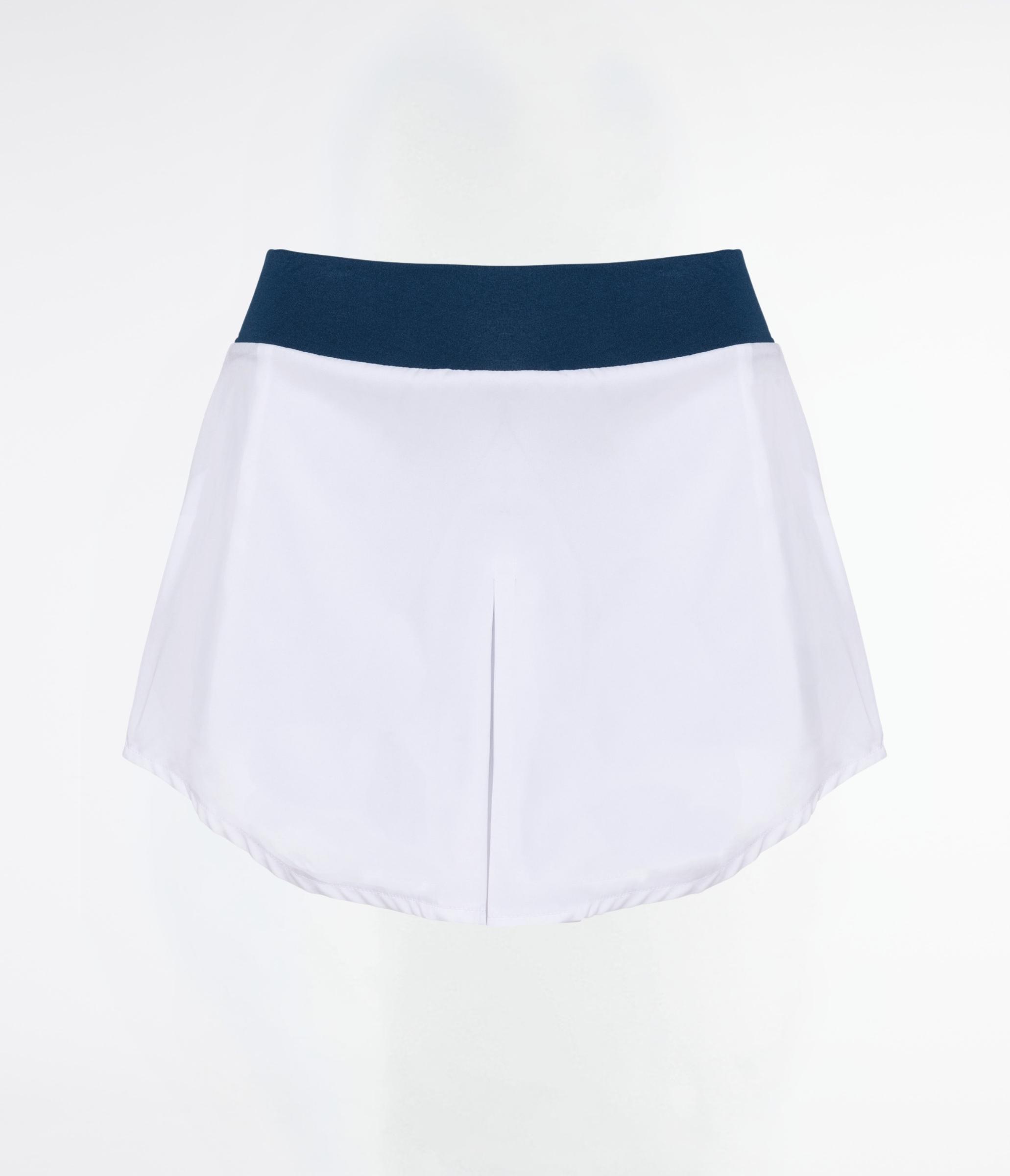 Gonna con shorts tennis/padel white/navy